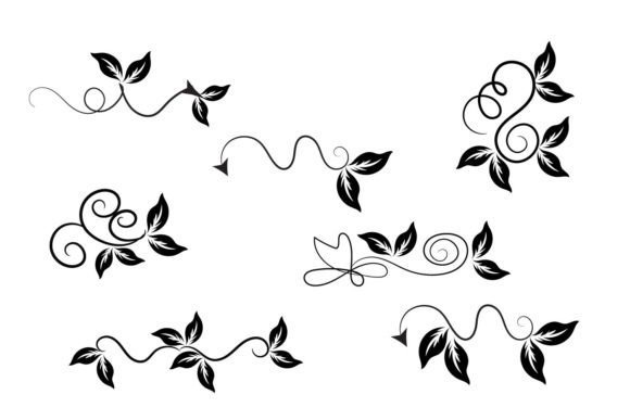 Baroque Floral Ornament Element