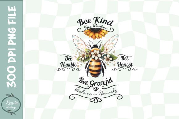 Bee Kind Bee Floral PNG Review