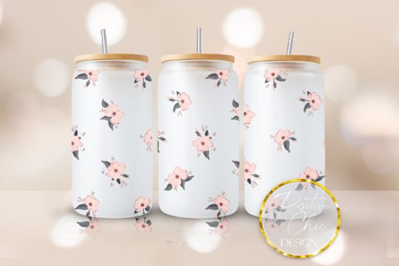 Floral Libbey Glass PNG Flowers Design