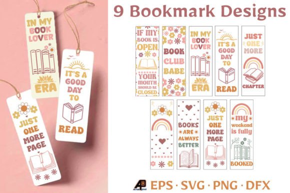 Floral Quotes Bookmark Design Bundle