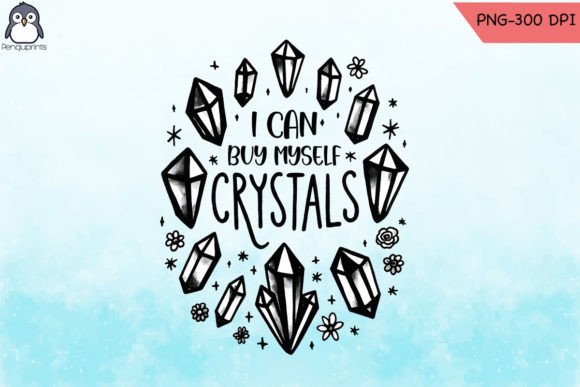 Floral Spiritual Crystals PNG