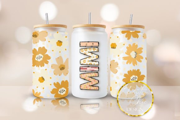 Mimi Libbey Can Glass Floral UVDTF Wrap