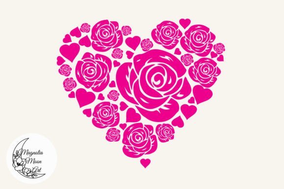 Pink Rose Heart SVG Review