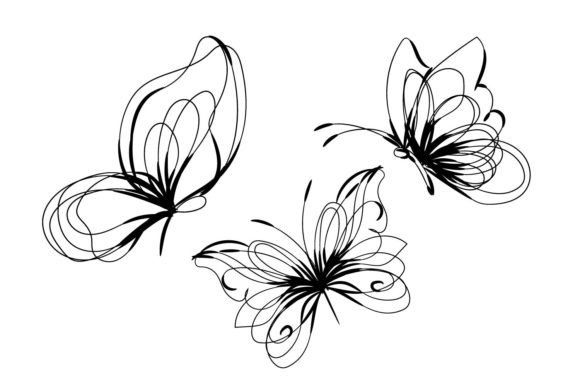 Wing Floral Ornament Butterfly